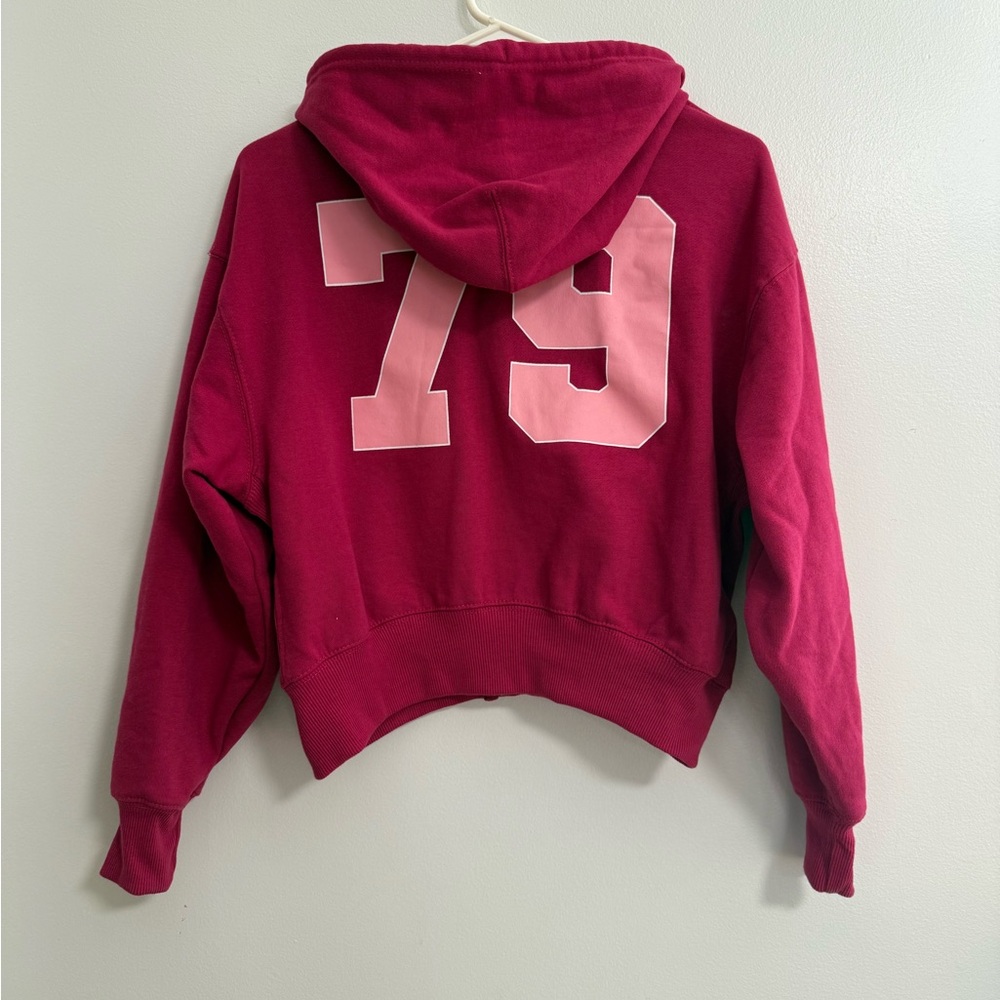 Strawberry Shortcake Red Zip-up Cropped Hoodie - Picture 7 of 7